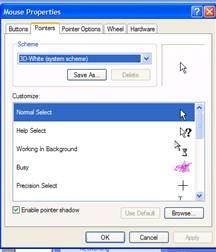 Mouse Pointer Properties