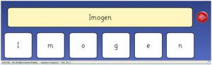 Example of Clicker 5 grid