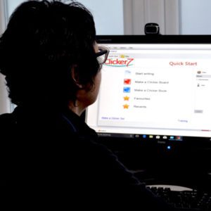 woman at computer