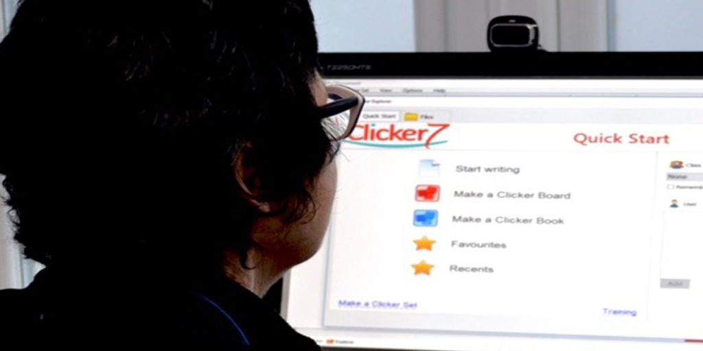 woman at computer