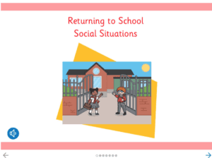 Screenshot 2020-06-08 at 15.50.35 Image of two children going into school - illustration