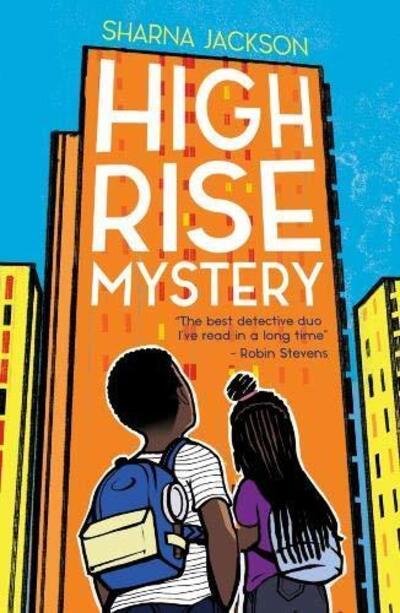 Cover of high rise mystery - two children looking at block of flats