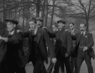 Image of men in suits - black and white