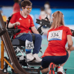 Beth Moulam competing at the 2020 Tokyo Paralympic Games