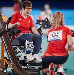 Beth Moulam competing at the 2020 Tokyo Paralympic Games