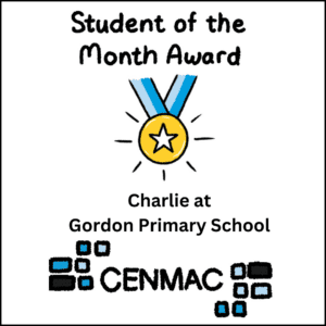 Student of the Month Award, Charlie at Gordon Primary School