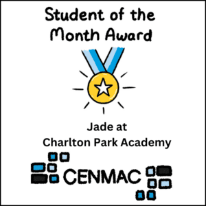 Student of the Month Award Jade at Charlton Park Academy