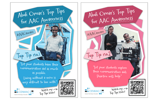 Abdi Omar's Top Tips for AAC Awareness 1 and 2