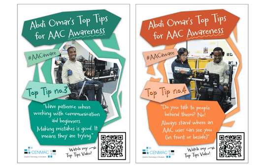 Abdi Omar's Top Tips for AAC Awareness 3 and 4