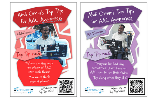 Abdi Omar's Top Tips for AAC Awareness 5 and 6