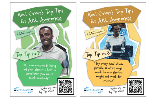 Abdi Omar's Top Tips for AAC Awareness 7 and 8