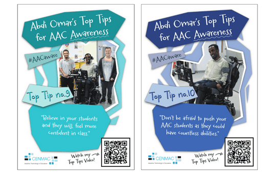 Abdi Omar's Top Tips for AAC Awareness 9 and 10