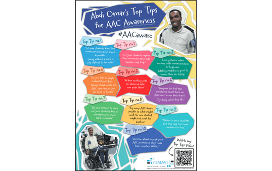 Abdi Omar's Top 10 Tips for AAC Awareness