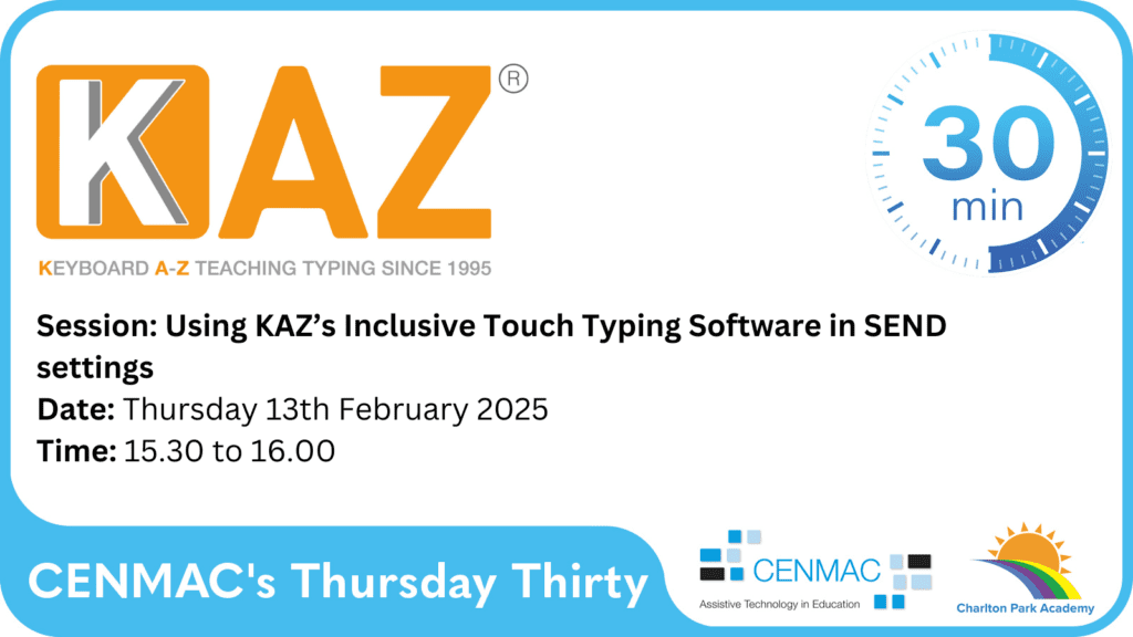 Using Kaz's Inclusive Touch Typing Software in SEND settings Using Kaz's Inclusive Touch Typing Software in SEND settings