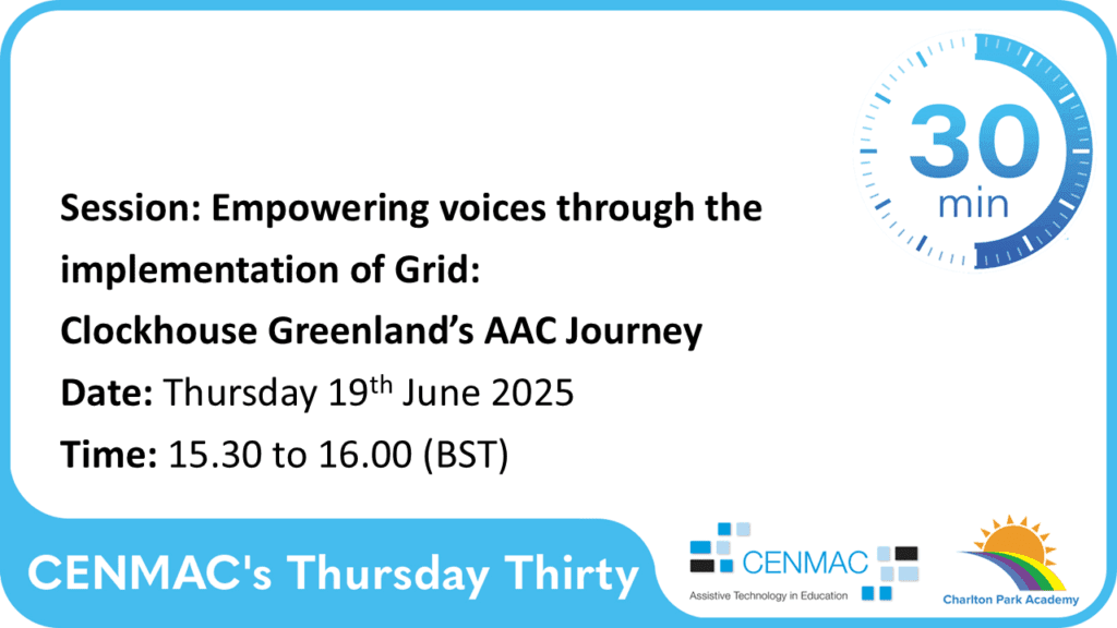 CENMAC's Thursday Thirty - Empowering voices through the implementation of Grid CENMAC's Thursday Thirty - Empowering voices through the implementation of Grid