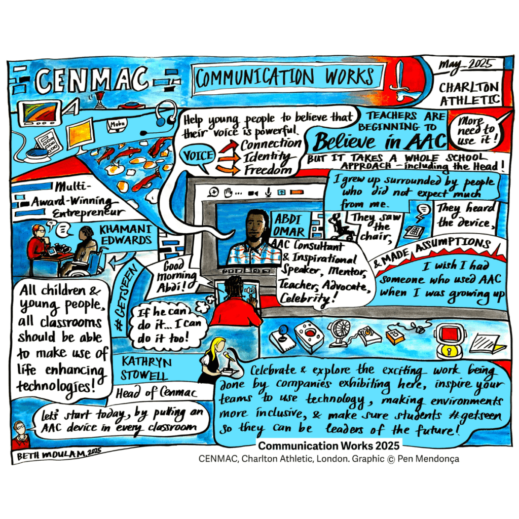 A graphic illustration of Communication Works 2025 event by Dr Pen Mendonca A graphic illustration of Communication Works 2025 event by Dr Pen Mendonca