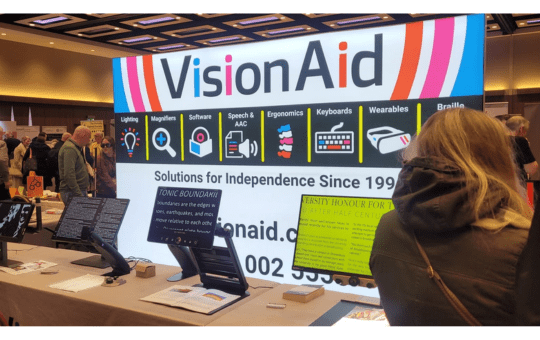 The Vision Aid stand at Sight Village