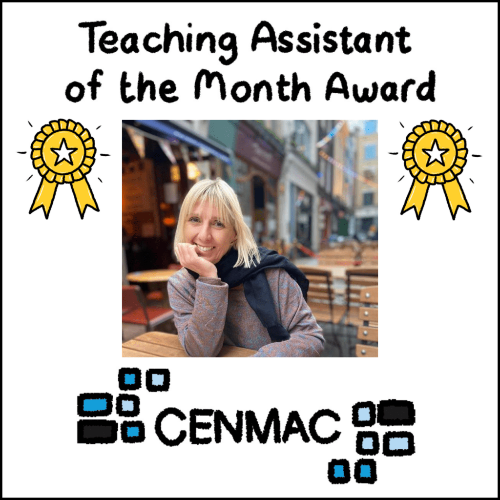 Teaching Assistant of the Month Award is Hayley Allen Teaching Assistant of the Month Award is Hayley Allen
