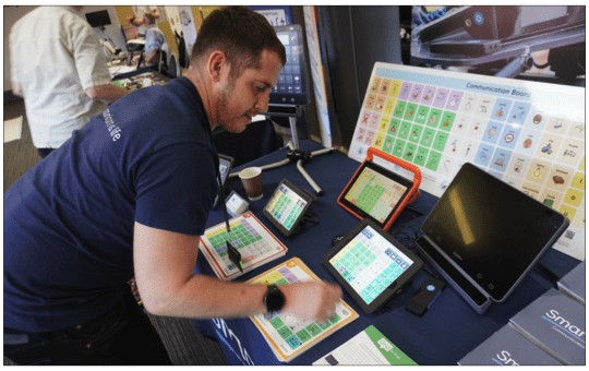 The Smartbox display at Communication Works 2025