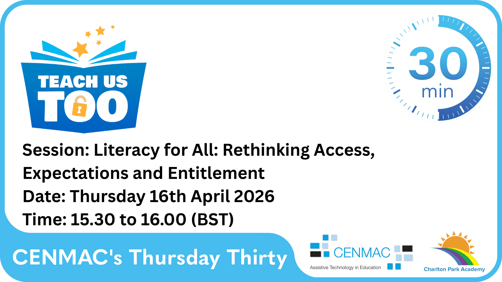 Literacy for All - Rethinking Access, Expectations and Entitlement - CENMAC