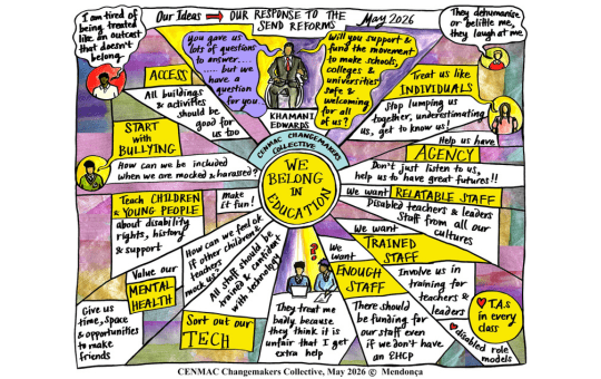 SEND Reform Feedback by the CENMAC Changemakers Collective Illustration: Copyright 2026 Dr Pen Mendonca SEND Reform Feedback by the CENMAC Changemakers Collective Illustration: Copyright 2026 Dr Pen Mendonca