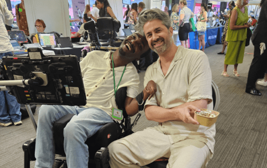 Abdi Omar and Ber Allee enjoying lunchtime Abdi Omar and Ber Allee enjoying lunchtime
