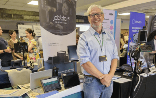 Ian at the Jabbla UK display Ian at the Jabbla UK display