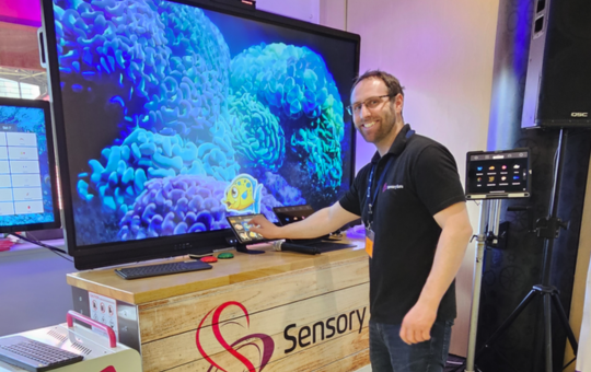 Rob at the Sensory Guru display Rob at the Sensory Guru display