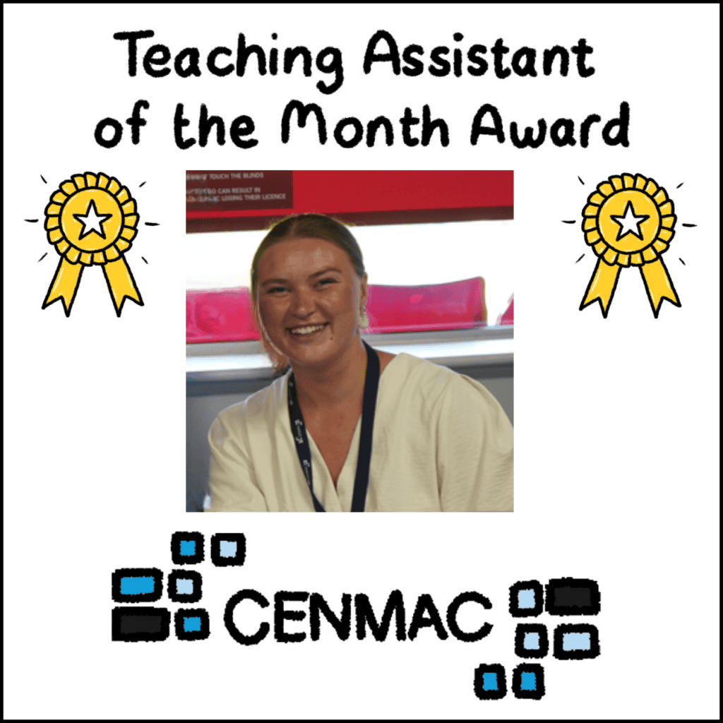 Teaching Assistant of the Month awarded to Isabelle Taylor