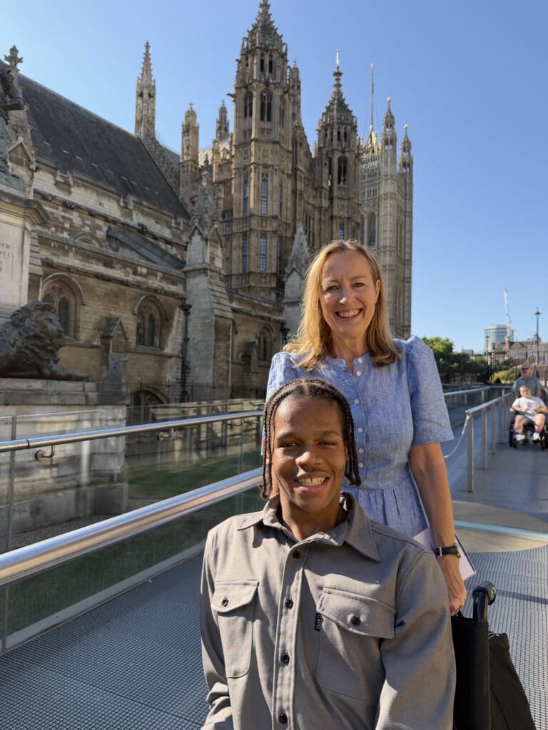Kathryn Stowell, Head of CENMAC and Khamani Edwards, Student Voice Lead at Parliament